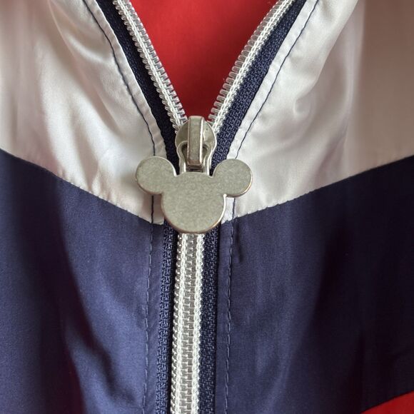 Disney Mickey Mouse Windbreaker Jacket 2020 American Flag Adult Medium M USA - Picture 4 of 8